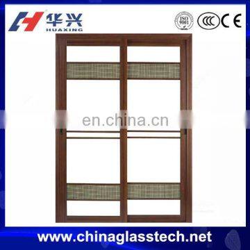 CCC certificate noise proof reflective glass aluminum alloy main entrance door design