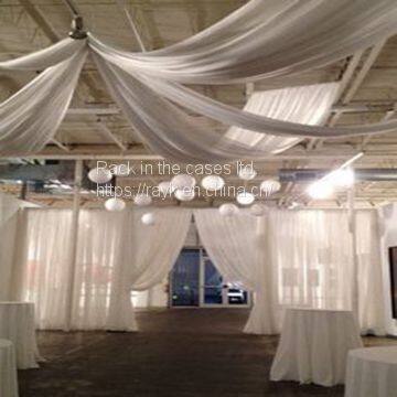 RK Wedding Pipe and Drape Black Velvet Drape for Trade Show