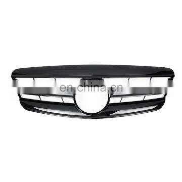 Front Glossy Black ABS Grille Grill Fit For Mercedes Benz S-Class W221 2006-2009