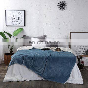 Cheap Factory Custom Sherpa Flannel Throw Coral Polar Fleece Blanket photo-2