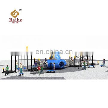 Kindergarten tube slide amusement park games plastic kids play ground