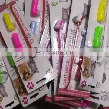 Pet Finger Plastic Toothbrush Pet Dental Care Kit Dog Toothbrush Set