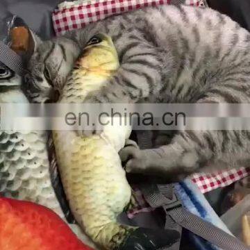 2018 Cute Custom Funny Collection Best Selling Stuffed Fishing Natural Fish Cat Plush Toys