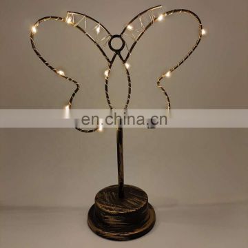 LED Butterfly Metal Copper Wire Rice Led String Light For Festival Decoration