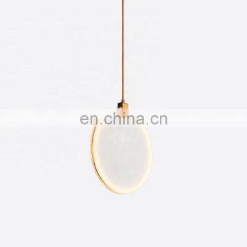 Modern Gold Circle Ring LED Pendant Lights Hanging Lamp for Home Decor photo-2