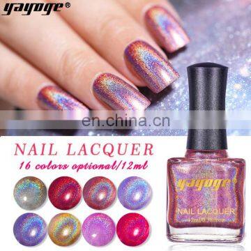 12Ml Beautiful Laser Effect Glitter Nail Lacquer Custom photo-3