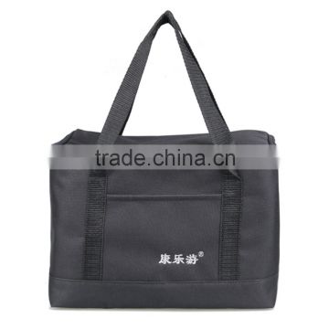 black color 600D polyester insulation ice bag for food