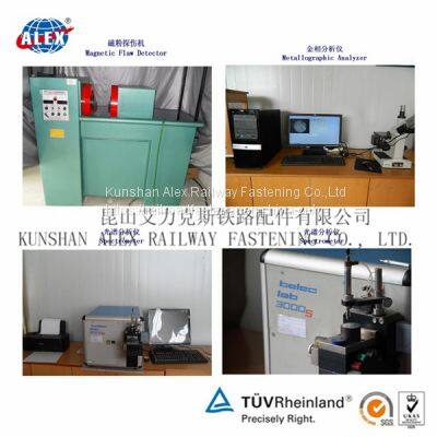 Casting Ribbed Baseplates/ Tie Plate With Double Shoulder With 4 Holes for Railroad Fastening photo-4