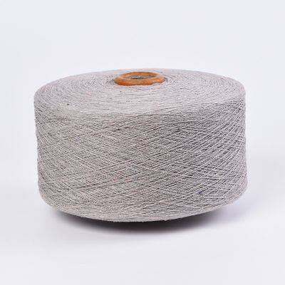 cheap ne4s gray color recycled cotton yarn for weaving