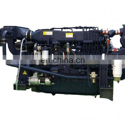 Genuine Weichai 220kw/300hp 6 cylinder marine engine WD12C300-18