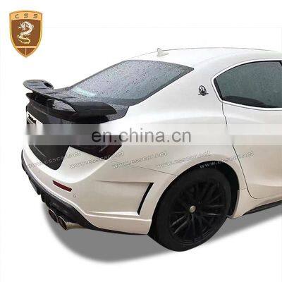 Front Rear Fiberglass Bumper Side Skirts Body Kits Suitable For Ghibli Auto Car Wide Full Body Kits Stying photo-4