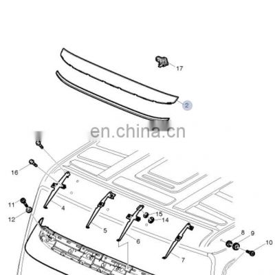 car bumpers 82144656 Panel Lower Mesh Suitable for business truck