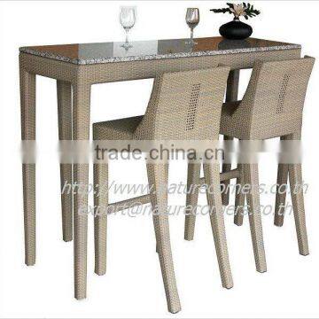 High Quality Handweave Outdoor Rattan Bar Furniture