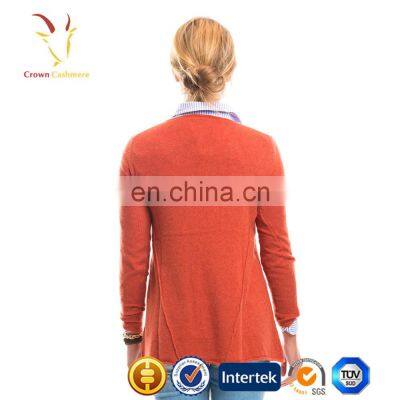 Корейский стиль. Женский вязаный пуловер из кашемерной шерсти с открытым вырезом на груди photo-3