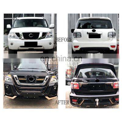 Car Front Bumper Modified Face Lift Conversion Body Kit for Nissan Patrol Y62 2020 photo-3