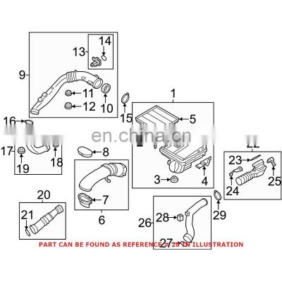 Genuine OEM Engine Air Intake Hose for BMW 13717629284