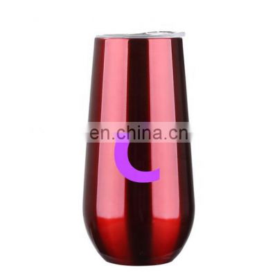 Hot Selling Colorful 6OZ Stainless Steel Wine Glass Mug Steel