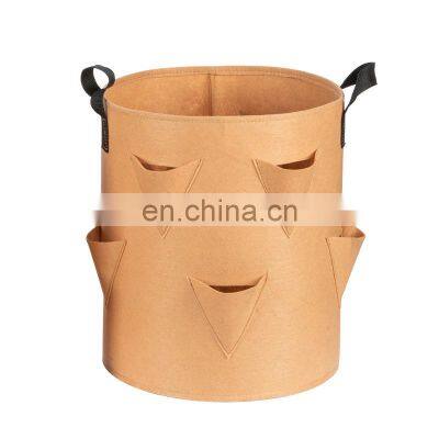 Customized Print Green Extra Large Yard Home Garden Fabric Pots Tomato Strawberry 5gallons Grow Bags photo-5