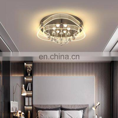 Gorgeous Indoor Luxury Decoration K9 Crystal 54w 72w Bedroom Living Room Modern LED Ceiling Light photo-4