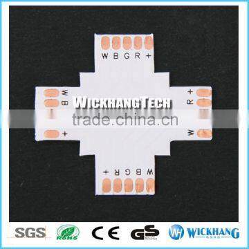 RGBW 12 mm 5 Pin + X sharp PCB FPC Board Splitter LED strip connector for SMD 5050 RGBW LED strip light