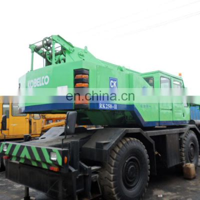 Kobelco 25 ton rough crane, japan High-quality RK250 rough crane for sale,used rk250 cranes