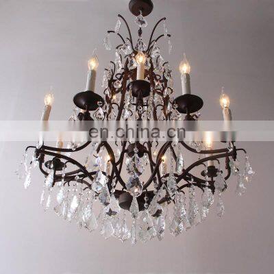 Vintage Chandelier Iron Chandelier Nordic Europe Classic Candle Lamp Lighting Fixtures Vintage Loft Retro Chandeliers Lustre photo-2