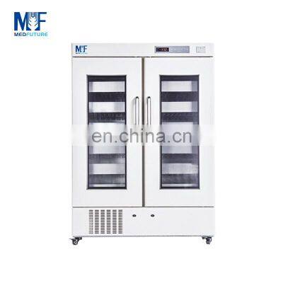 MedFuture 1000L  Double Layer Glass Door Blood Bag Refrigerator Blood Bank Refrigerator