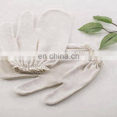 100% Natural Raw Silk Body Facial Massage Glove, Garshana Glove, Ayuervedic Dry Massage Glove