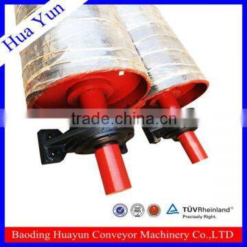 rubber coated belt conveyor head pulley for material handling in baoding huayun