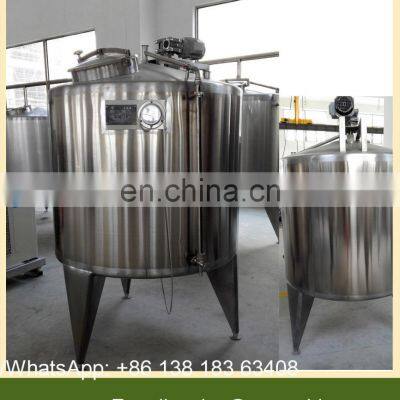 Dairy Liquid Milk Mixing Tank With Agitator