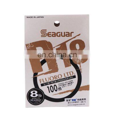 Hot Selling SeaguarR18 sliver 100m Super Strong 100% Fluorocarbon Fishing Line Fluorocarbon