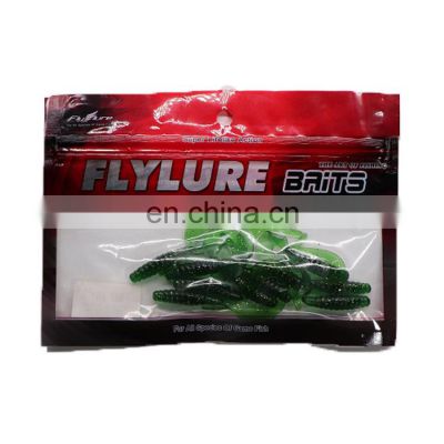 FLYLURE  40mm 0.6G/1.38G screw body t tail soft worm fishing lure bait soft soft lure and bug in sweet screw