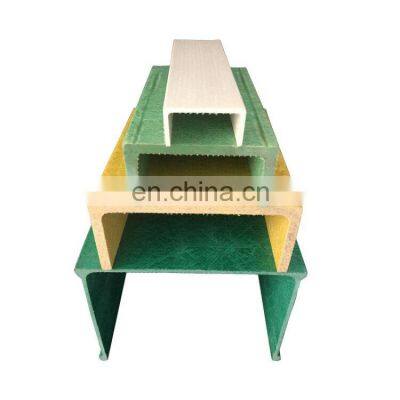 FRP Fiberglass Pultrued Round Rube Profiles GRP Plastic U Profiles Channel photo-2