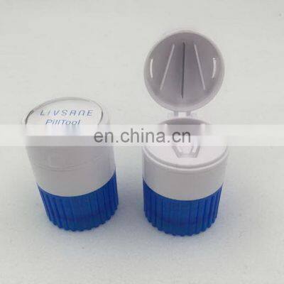 Custom Logo Multifunctional Pill Box Mini Pill Grinder With Cutter