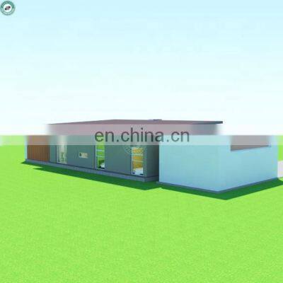 135sqm 3 Bedrooms Prefabricated House Heavy Steel Structure Design Modern Residence With Garage in Mexico
