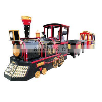 Adult Good Price Amusement Electric Trackless Tourist Train Battery Sightseeing Trackless Train For Sale