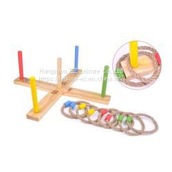 Wooden Quito Ring Toss Game Set