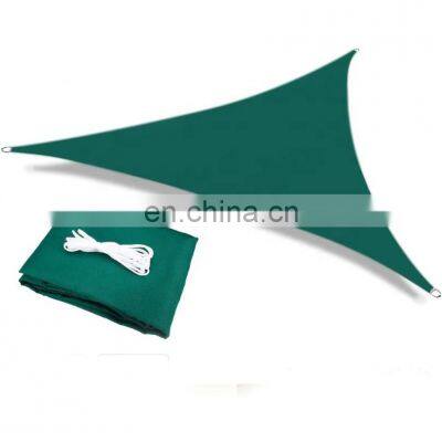 10*10*10ft triangle awning waterproof shade sail fabric for patio roof beach pavilion garages