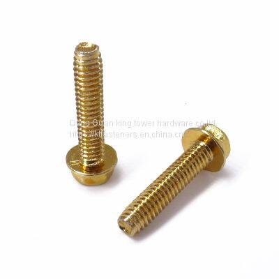 Brass Hex Flange Head Screw Machine Bolt photo-5