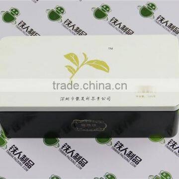 Empty metal tinplate box tea tin electronics metal case for packaging