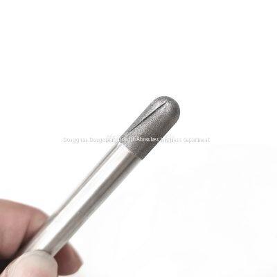 R4.7 Hemisphere Diamond Grinding Head Spiral Groove Design, Glass Fiber Drilling, Reaming and Trimming photo-4