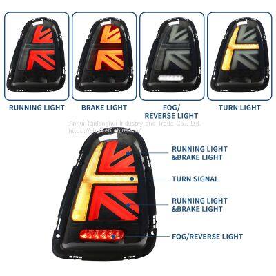 Car Lamps for BMW Mini Cooper S Union Jack R56 R57 R58 Smoke LED Tail Lights photo-4