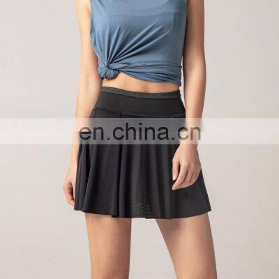 Wholesale Quick Drying Tennis Pleated With Shorts Mini Skirt Fitness Sportswear Sports Gym Fitness Skirts Athletic Wear Clothing photo-2