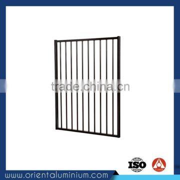 Black Aluminum Flat Top Pool Fence