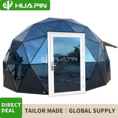 Tent Factory Aluminum Alloy Frame Glass Wall Luxury Camping Party Dome Tent photo-5