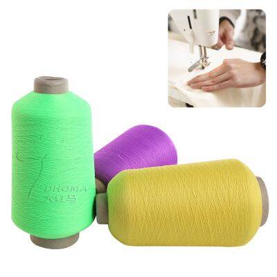 1000 Stock Colors 70D/24F/2 Nylon Yarn High Stretch Nylon Dty Yarn Hank Dyed Polyamides 6 Yarn for Elastic Webbing photo-2