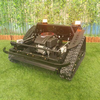 Affordable remotely controlled track-mounted lawn mower trimmer for sale with best price