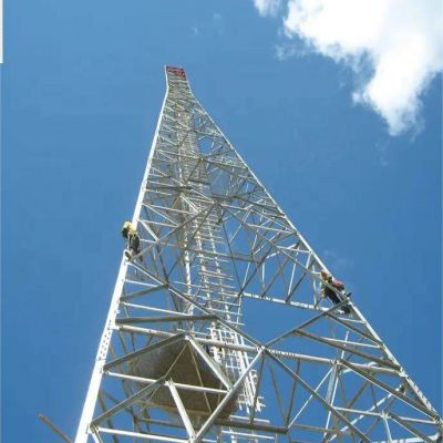 3 Legged 3G 4G Bts Wireless Steel Tubular Telecommunication Antenna Mast and Communication Tower