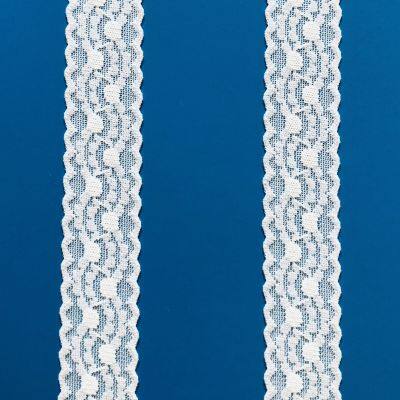 Wholesale Lace Trim Flower Elastic Lace Ribbons for Craft Gift Package Decoration Wedding Headbands photo-2