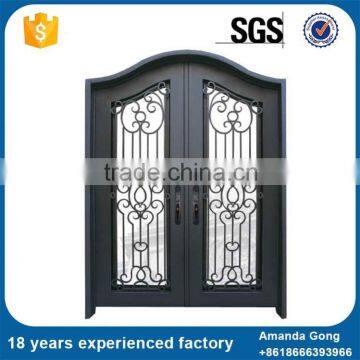 Premium Quality Modern Wrought Iron Security Doors Design photo-3